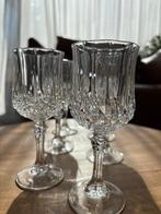 6 geslepen kristallen wijnglazen, Cristal d'Arques Paris, Antiek en Kunst, Antiek | Glas en Kristal, Ophalen of Verzenden