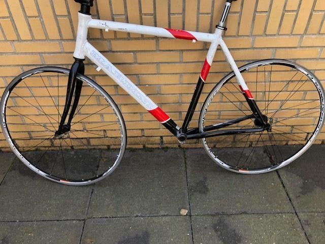 Frame + Campagnolo wielen, Fietsen en Brommers, Fietsonderdelen, Gebruikt, Frame, Aluminium, Racefiets, Ophalen