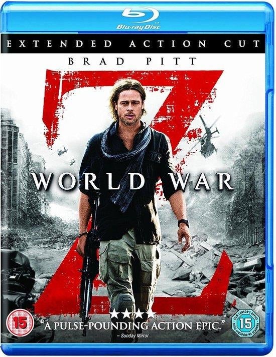 World War Z - Extended Action Cut (2 Blu-ray), Ophalen of Verzenden, Zo goed als nieuw, Actie