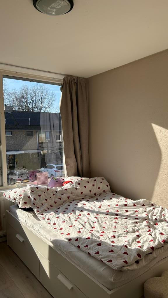 Gratis af te halen bed (140 x 200 cm), Ophalen, Gebruikt, Wit, Tweepersoons