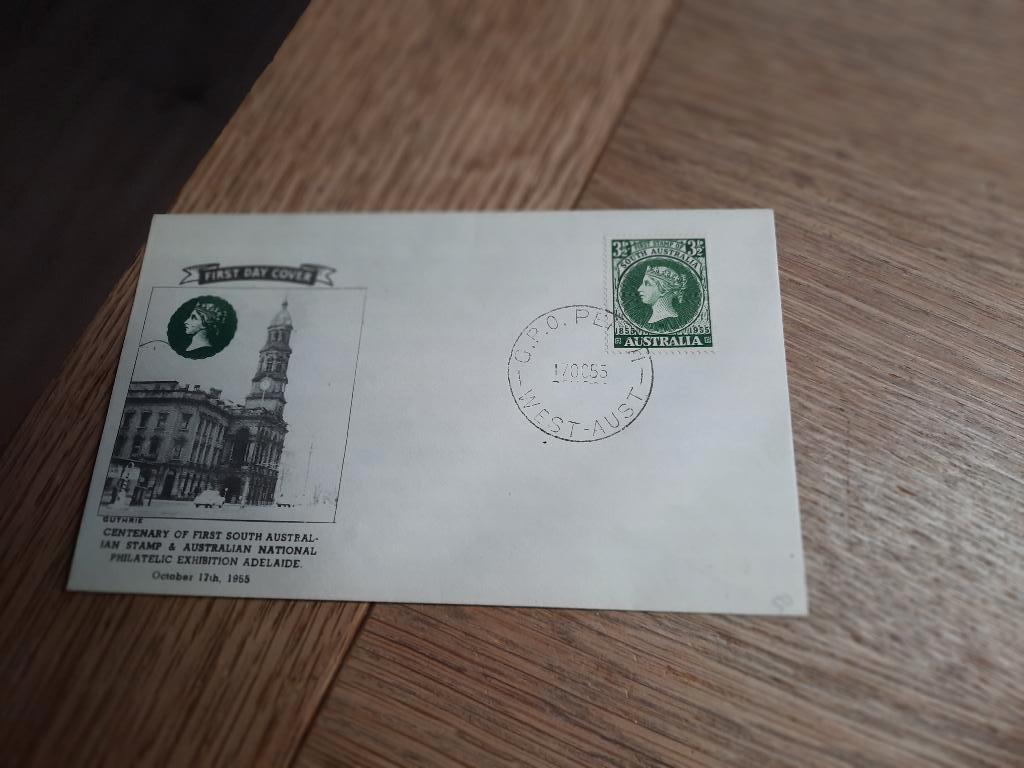 FDC Australie 1955. Onbeschreven, Postzegels en Munten, Postzegels | Eerstedagenveloppen, Ophalen of Verzenden, Rest van de wereld