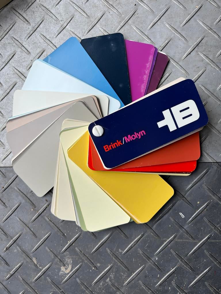 2 kleurenwaaiers Brink Molyn Akzo Nobel Groot-Ammers, Verzamelen, Ophalen of Verzenden, Gebruiksvoorwerp
