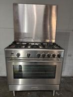 Smeg Fornuis met Gasfornuis en Oven - RVS, Witgoed en Apparatuur, Fornuizen, Ophalen, Gebruikt, 60 cm of meer, Gas