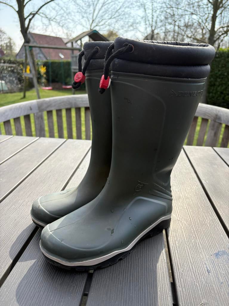 Dunlop gevoerde laarzen kind maat 36 groen, Ophalen, Gebruikt, Jongen of Meisje, Laarzen