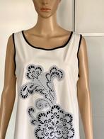 J424 Indies maat L=40/42 mooi jurk gebr.wit jurkje, Kleding | Dames, Maat 38/40 (M), Wit, Ophalen of Verzenden, Zo goed als nieuw