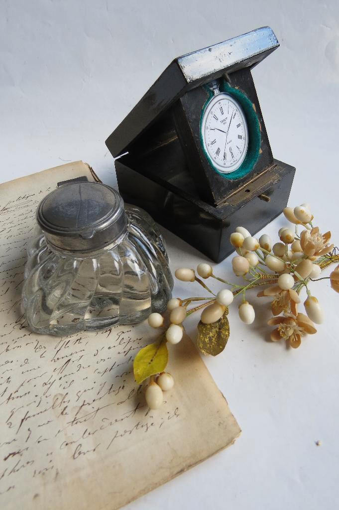 Antieke Engelse reis zakhorloge houder, porte montre c.1890, Antiek en Kunst, Antiek | Overige Antiek, Ophalen of Verzenden