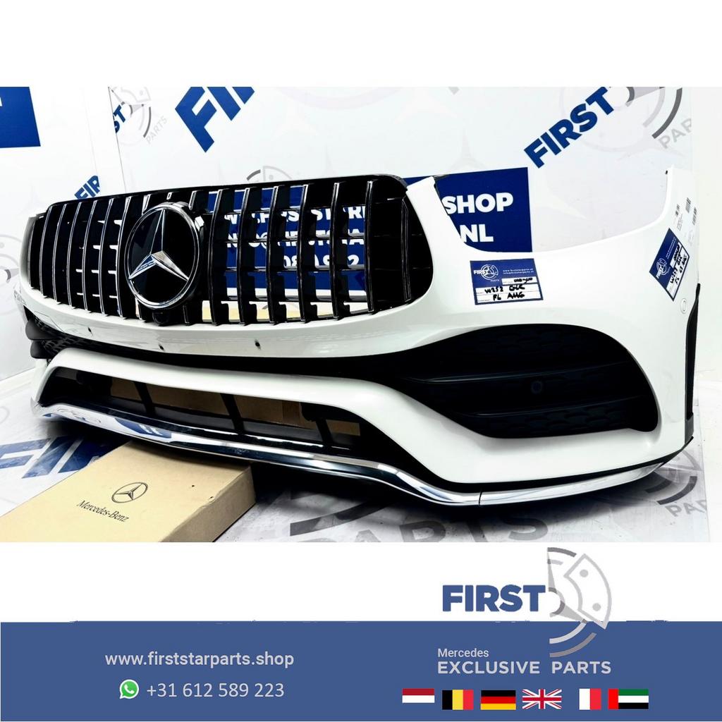W253 GLC BUMPER GLC43 AMG A2538855904 FACELIFT VOORBUMPER X2, Gebruikt, -, Voor, Ophalen of Verzenden
