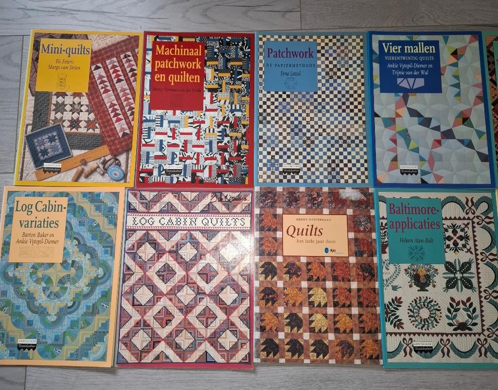 Patchwork / Quilts boeken alles in 1x, Boeken, Ophalen, Zo goed als nieuw, Borduren en Naaien, Diverse schrijvers