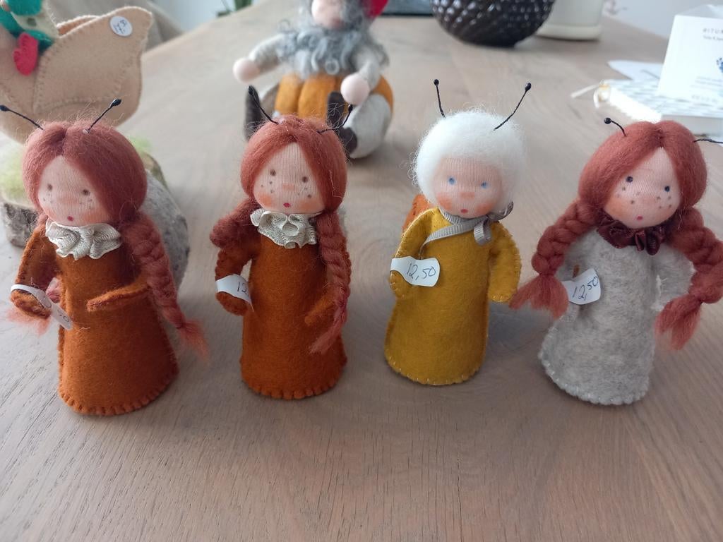 Slakkenkindjes 11cm vilt seizoenstafel vrijeschool, Ophalen of Verzenden