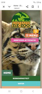 4 tickets dierenpark Zie- Zoo, Drie personen of meer, Ticket of Toegangskaart