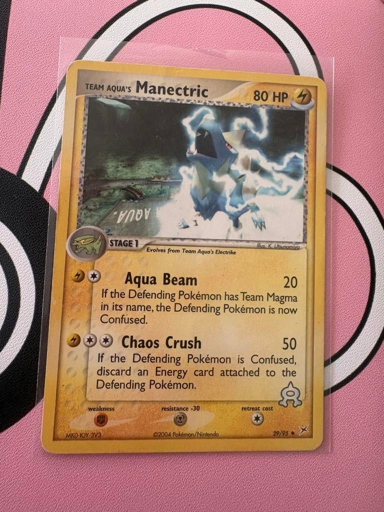 Team Aqua’s Manectric 29/95, Ophalen of Verzenden, Zo goed als nieuw, Losse kaart, Foil