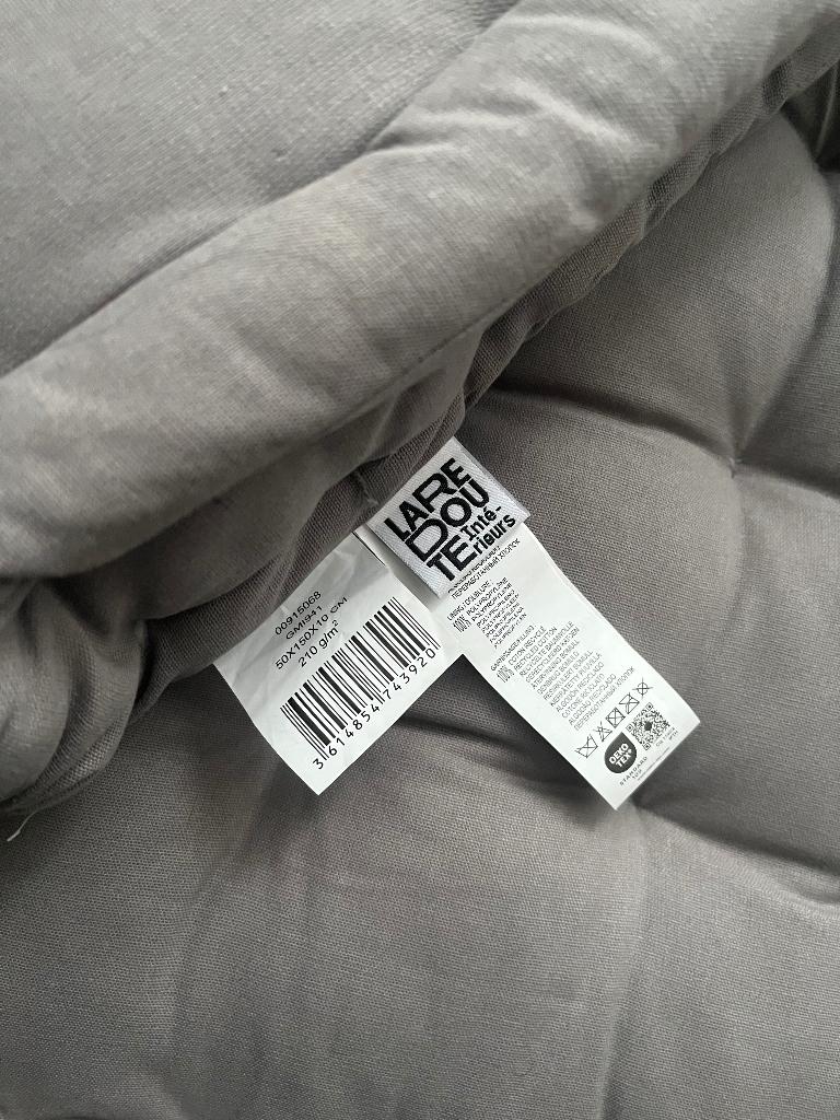 Modulaire grondmatras (Lichtgrijs) – La Redoute Intérieurs, Huis en Inrichting, Ophalen of Verzenden, Zo goed als nieuw, Grijs