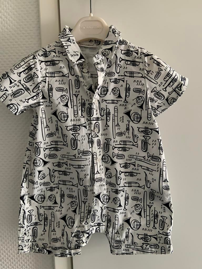 Dolce&gabanna pakje onesie 12 maanden, Kinderen en Baby's, Babykleding | Maat 80, Ophalen of Verzenden, Zo goed als nieuw, Jongetje