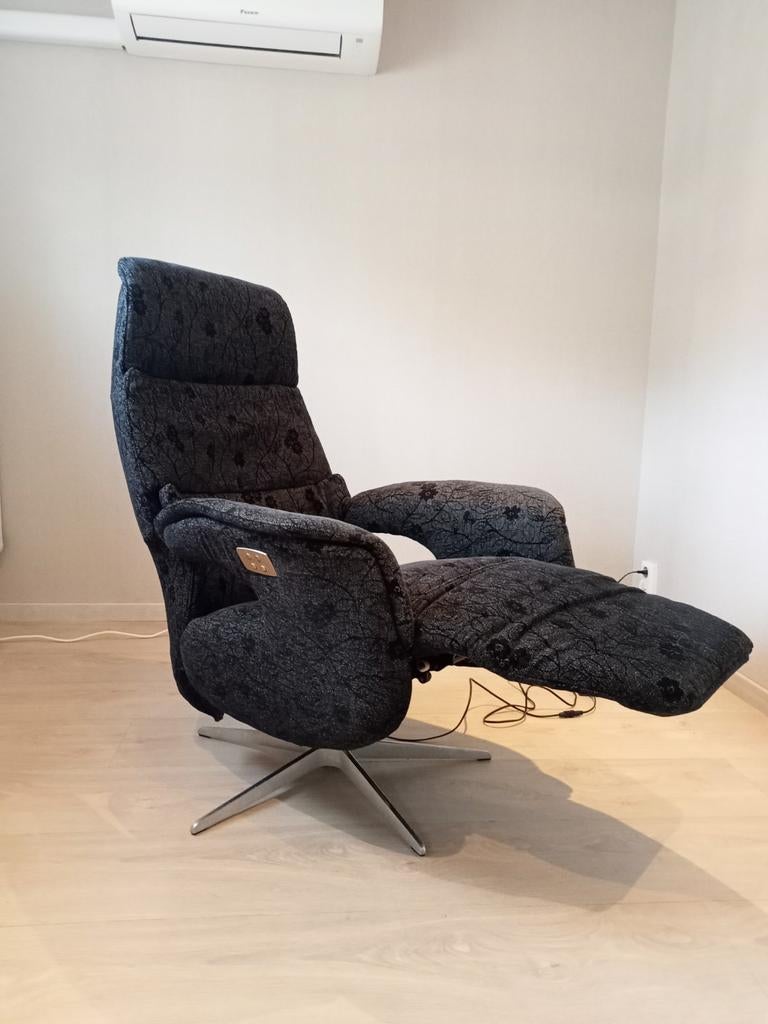 Mooie design elektrische relax fauteuil stof, Huis en Inrichting, Fauteuils, 75 tot 100 cm, Ophalen of Verzenden, Zo goed als nieuw