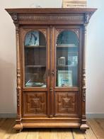 Prachtige vintage houten kast van meubelfabriek hollandia, Antiek en Kunst, Antiek | Meubels | Kasten, Ophalen