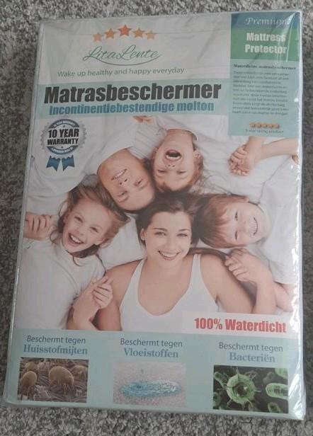 Lita Lente Matrasbeschermer - 100% Waterdicht & Ademend, Huis en Inrichting, Slaapkamer | Beddengoed, Nieuw, Eenpersoons, Wit