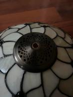 Tiffany lampenkap met bloemmotief, Ophalen, Gebruikt, 25 tot 50 cm, Wit