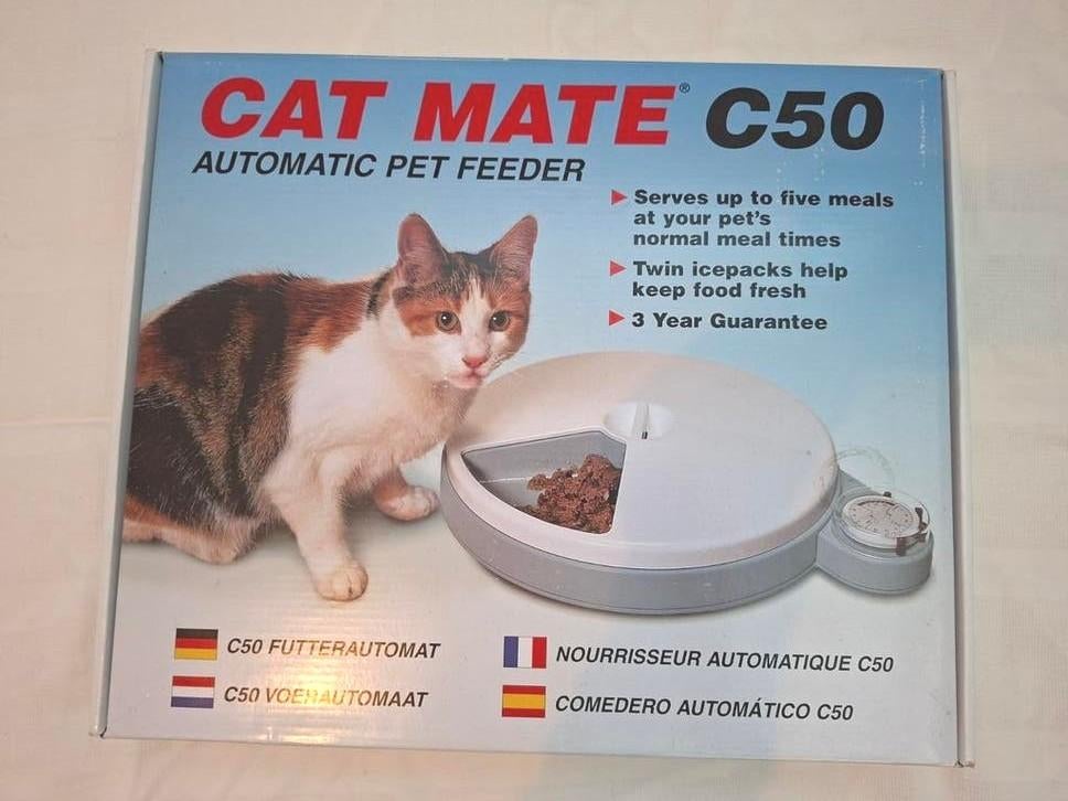 Volautomatische voerbak met timer voor huisdieren, Dieren en Toebehoren, Ophalen of Verzenden