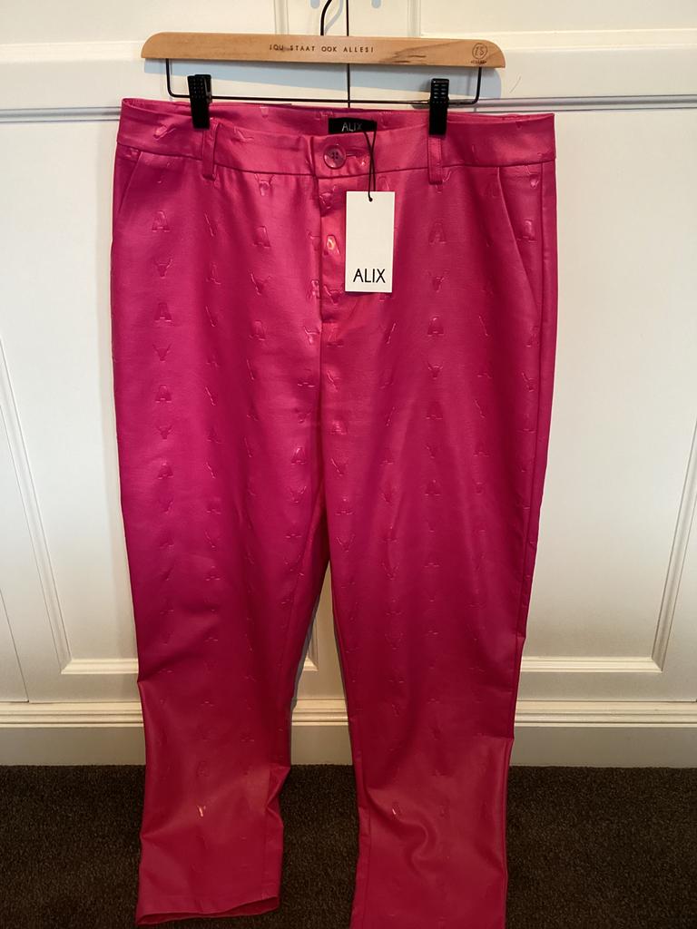 Alix the label roze vegan leather broek XL nieuw, Maat 46/48 (XL) of groter, Nieuw, Ophalen of Verzenden, Roze