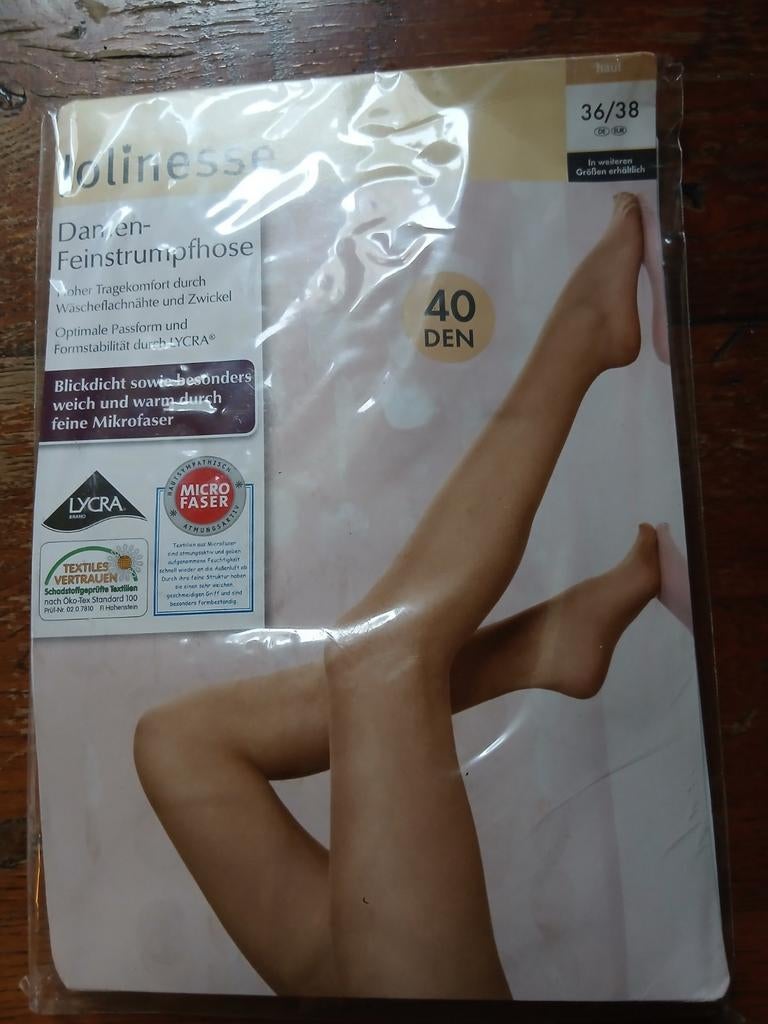 Volinesse Dames Feinstrumpfhose 40 DEN - Maat 36/38, Kleding | Dames, Leggings, Maillots en Panty's, Maat 36/38 (S), Beige, Nieuw