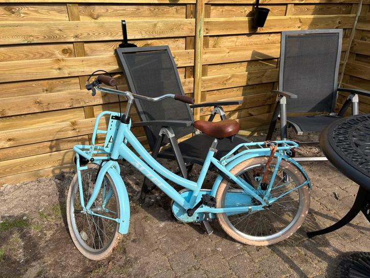 Meisjes Kinderfiets 22 inch - Lichtblauw, Fietsen en Brommers, Fietsen | Meisjes, Gebruikt, 22 inch, Handrem, Ophalen