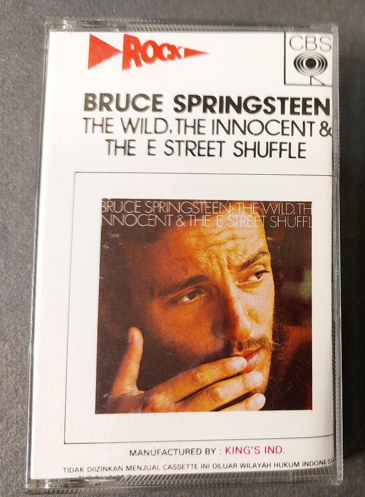 Bruce Springsteen CASSETTE Indonesie The Wild, The Innocent, Cd's en Dvd's, Cassettebandjes, Gebruikt, Verzenden, 1 bandje, Voorbespeeld