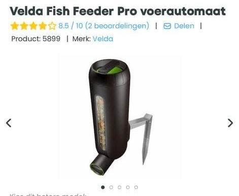 Vis voer automaat, Telecommunicatie, Mobiele telefoons | Telefoon-opladers, Ophalen of Verzenden, Zo goed als nieuw