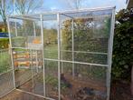 Aluminium volière, Dieren en Toebehoren, Vogels | Hokken en Kooien, Ophalen, Gebruikt, Aluminium, Volière