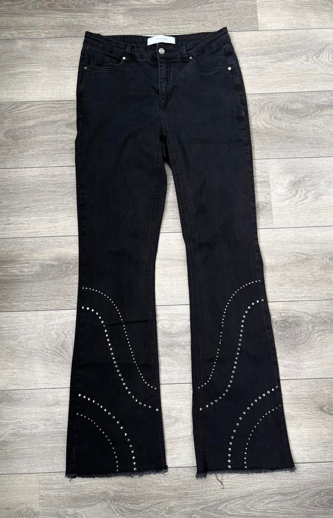 Nukus jeans maat L, Kleding | Dames, Spijkerbroeken en Jeans, Ophalen of Verzenden, Zo goed als nieuw, Grijs, W30 - W32 (confectie 38/40)