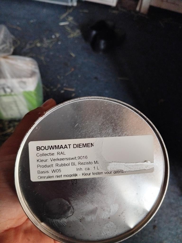 Sikkens Rubbol BL Rezisto Mat Verf - Wit of Zwart, 1L, Wit, Nieuw, Ophalen of Verzenden, Verf