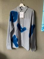 Olaf Hussein Stain Logo Overshirt Maat M Nieuw, Ophalen of Verzenden, Nieuw, Blauw, Halswijdte 39/40 (M)