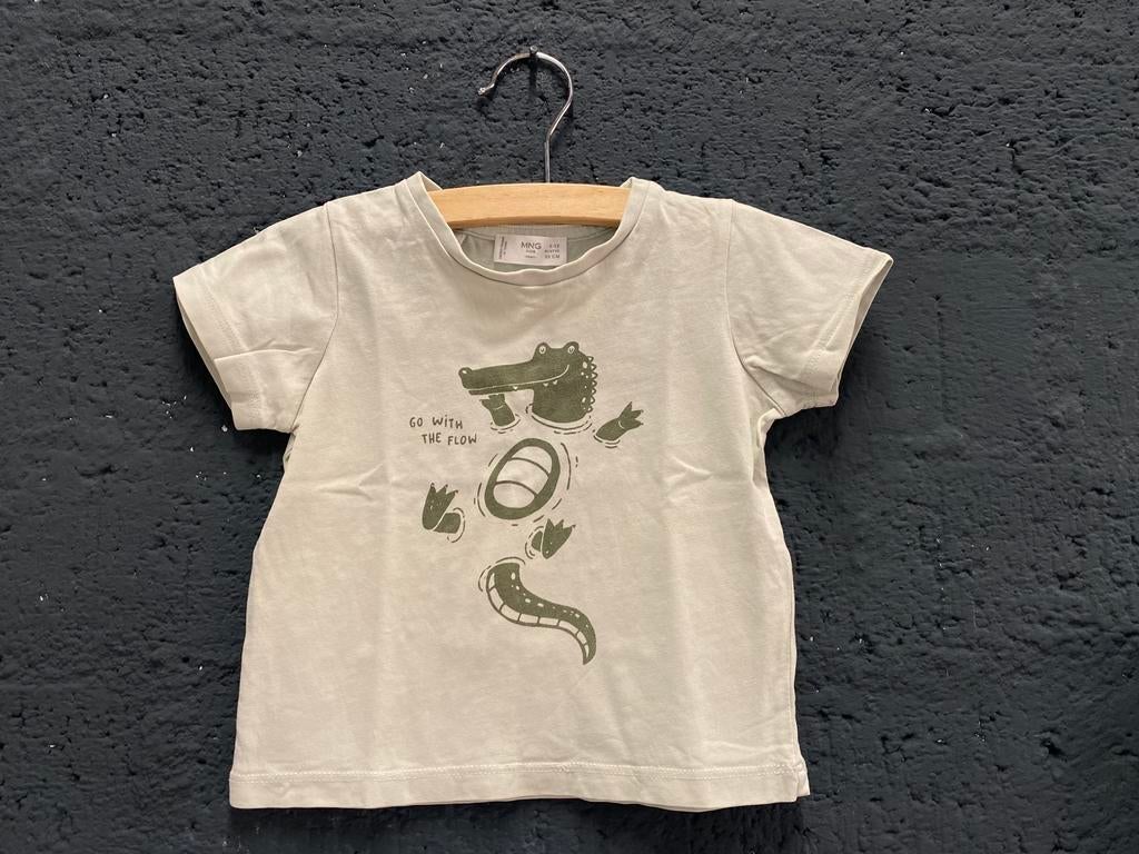 T-Shirtje korte mouwen maat 80 - MANGO kids, Kinderen en Baby's, Ophalen of Verzenden, Zo goed als nieuw, Jongetje of Meisje, Shirtje of Longsleeve