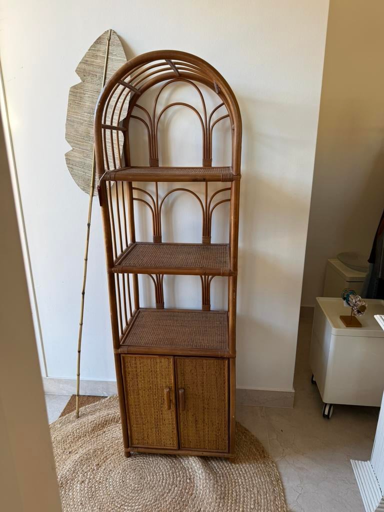 Vintage rotan kast jaren ‘60, Huis en Inrichting, Kasten | Overige, Ophalen, Zo goed als nieuw