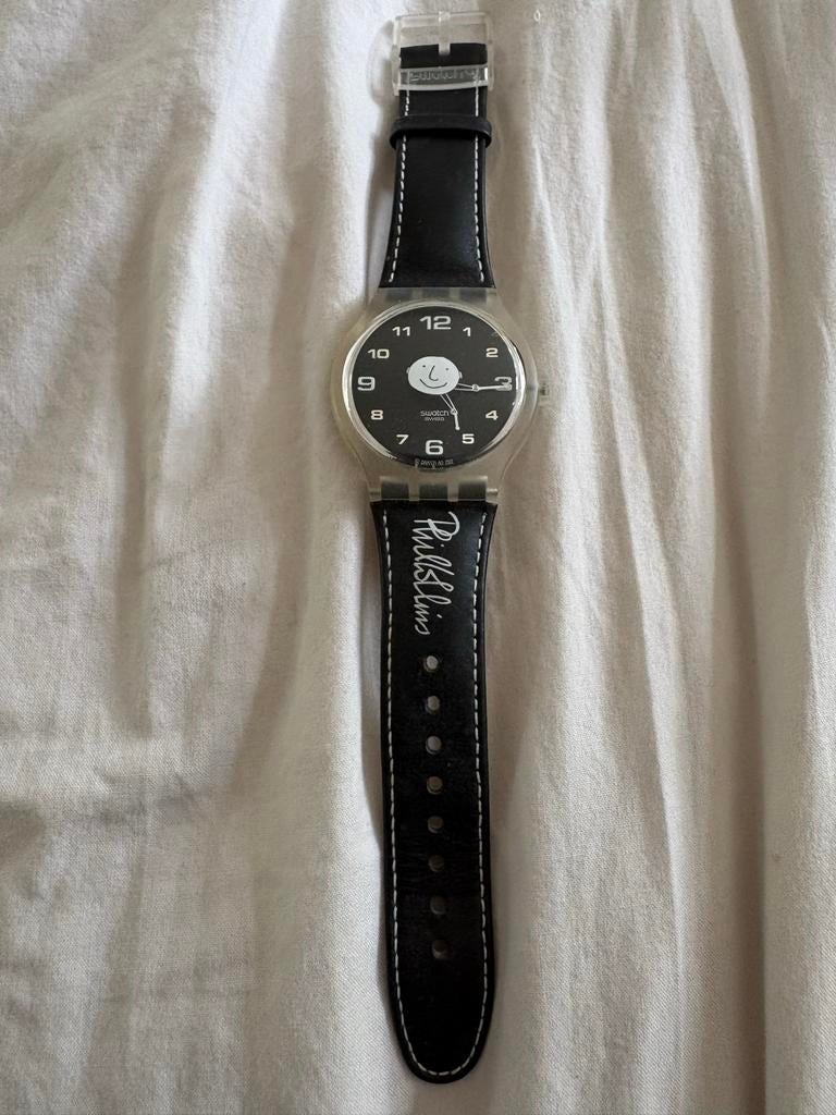 Swatch Phil Collins editie, Kunststof, Polshorloge, Swatch, Ophalen of Verzenden