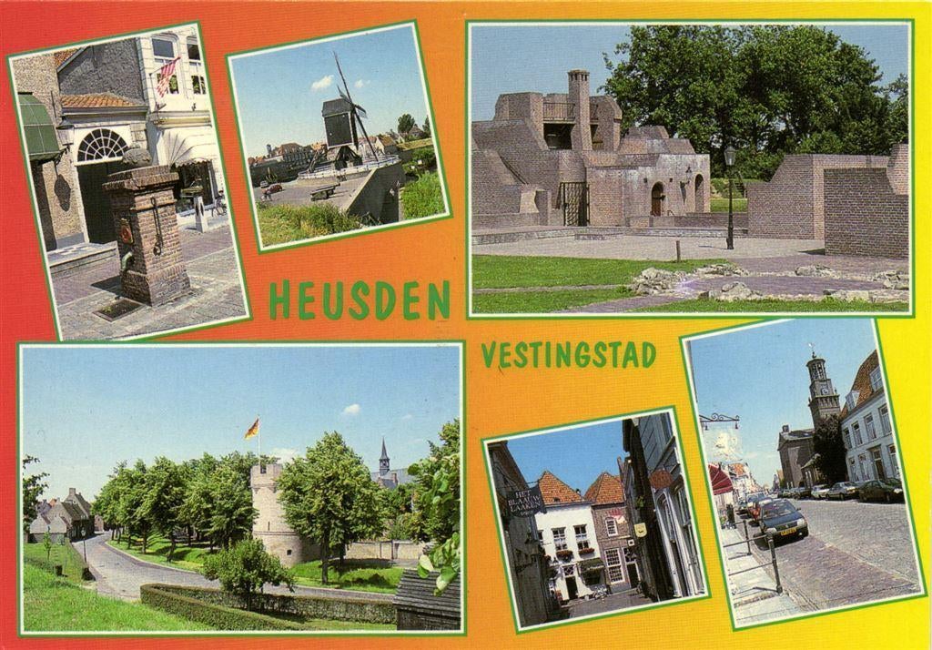 Heusden Vestingstad - 6 afb - 1998 gelopen, Ophalen of Verzenden, Voor 1920, Gelopen, Noord-Brabant