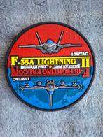 Belgische Luchtmacht badge overganf F16 naar F35, Ophalen of Verzenden, Nieuw, Patch, Badge of Embleem