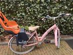 Roze kinderfiets met Bobike zitje - 20 inch, Ophalen, Gebruikt, 16 tot 20 inch