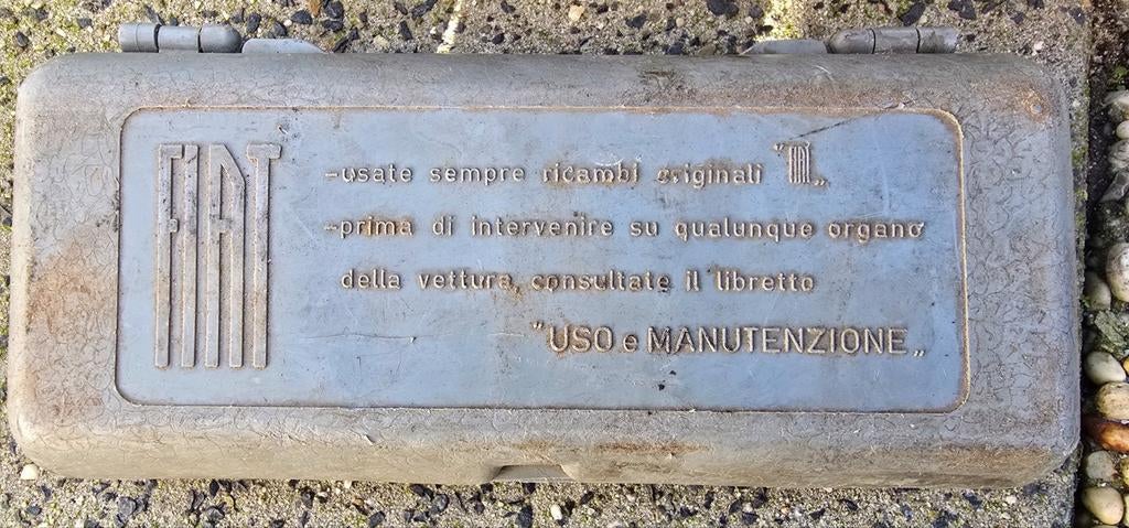 Originele gereedschapset voor oldtimer Fiat 500, Ophalen of Verzenden, Gebruikt