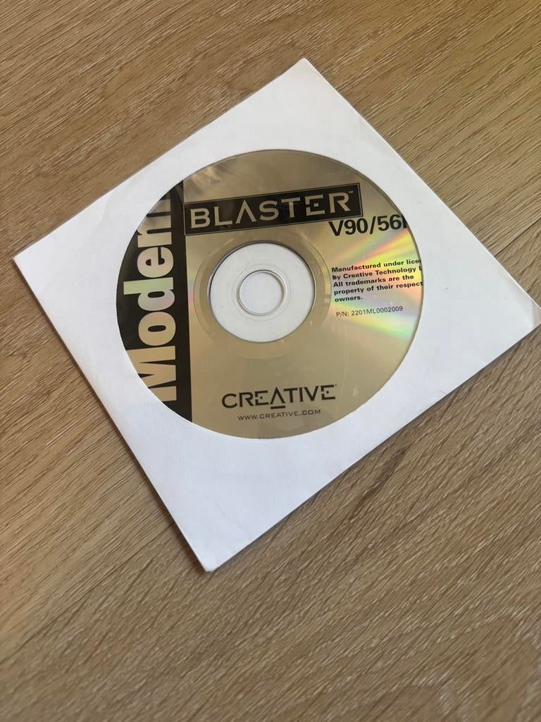 Modem Blaster Creative V90/56K, Computers en Software, Besturingssoftware, Ophalen of Verzenden, Zo goed als nieuw