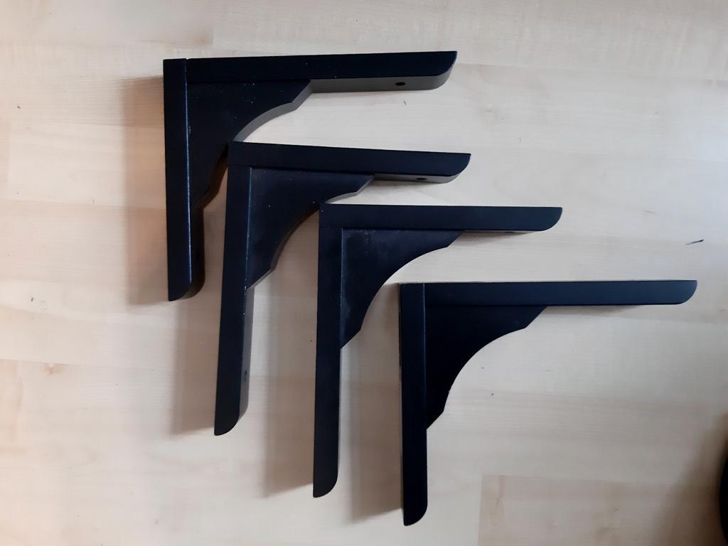 IKEA RAMSHULT plankdragers zwart - diverse maten, Huis en Inrichting, Woonaccessoires | Wandplanken en Boekenplanken, Ophalen of Verzenden