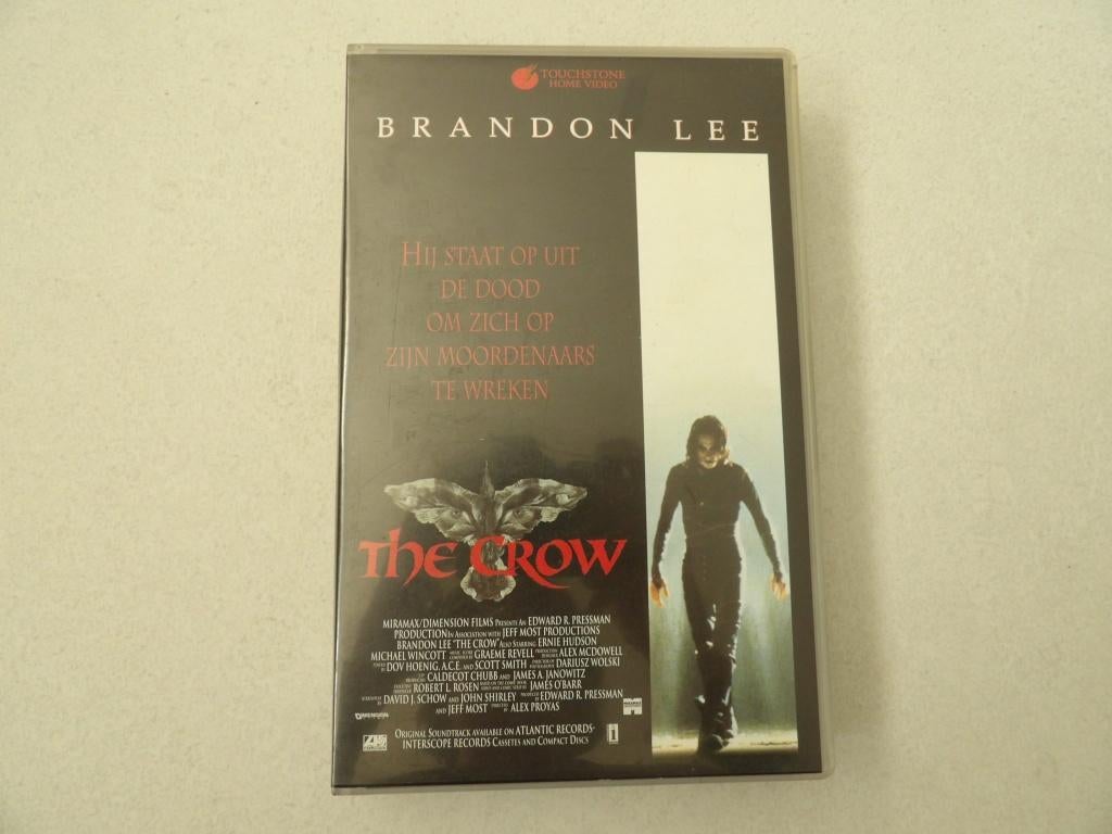 VHS videoband THE CROW van BRANDON LEE actie/horror, Vanaf 16 jaar, Ophalen of Verzenden, Zo goed als nieuw, Thrillers en Misdaad
