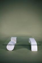 Marmer elementen salontafel 100 cm x 100 cm, 50 tot 100 cm, Vierkant, 50 tot 100 cm, Zo goed als nieuw