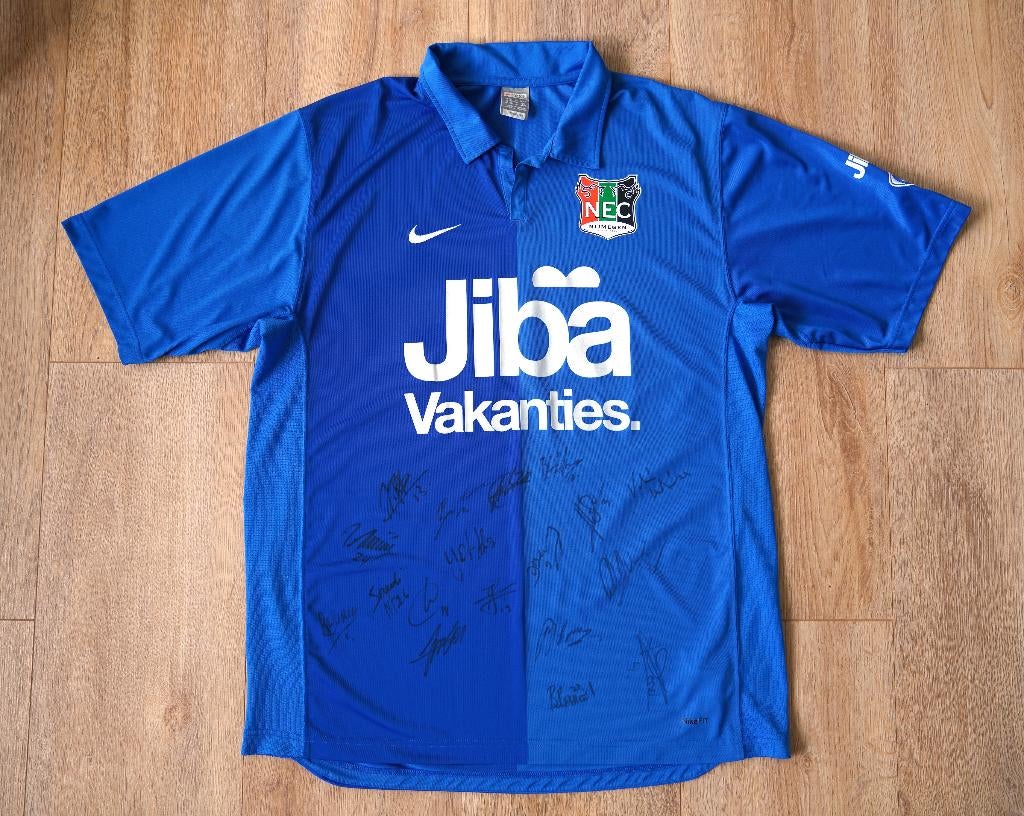 Nec Nijmegen gesigneerd uitshirt  2007/2008 (XXL), Verzamelen, Ophalen of Verzenden, Zo goed als nieuw, Overige binnenlandse clubs