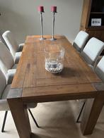 te koop eetkamertafel, Huis en Inrichting, Tafels | Eettafels, Ophalen, Eikenhout, 50 tot 100 cm, Zo goed als nieuw