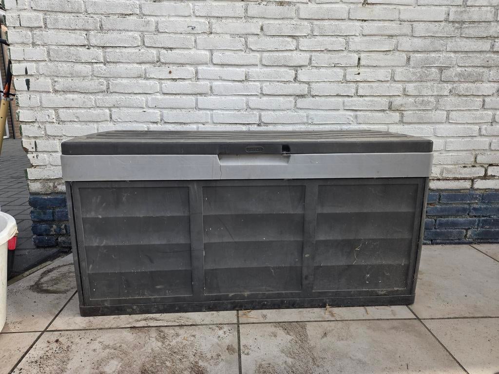 Keter Kussen Opbergbox • Tuinkussen box • Hooi of stro box, Tuin en Terras, Bergingen en Tuinkasten, Ophalen, Gebruikt, Kunststof