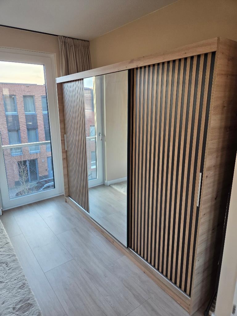 Kledingkast schuifdeuren met spiegel 250x200x62, Huis en Inrichting, Kasten | Kledingkasten, Gebruikt, 200 cm of meer, 200 cm of meer
