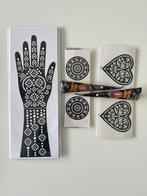 Mooie henna stencils met optionele henna cones, Ophalen of Verzenden