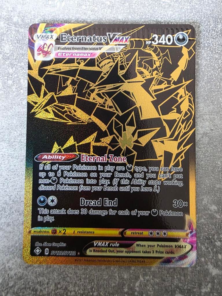 Eternatus Vmax SV122 misdruk Pokémon kaart, Ophalen of Verzenden