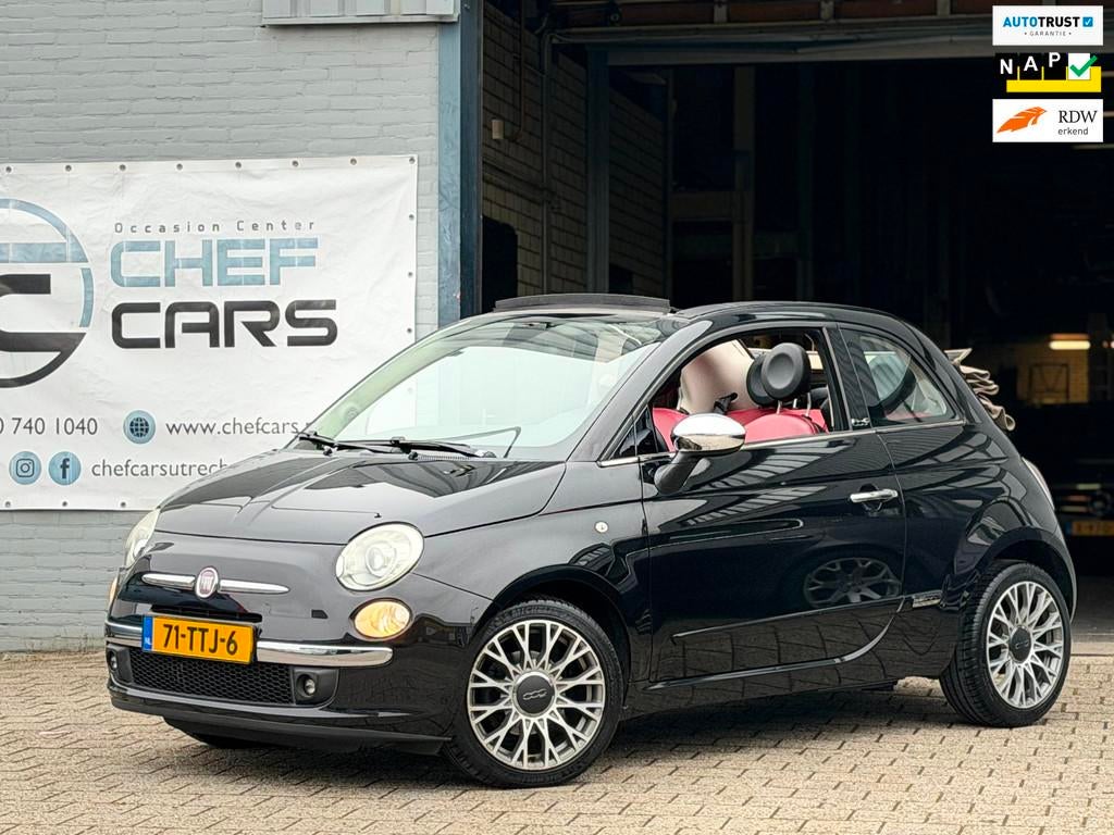 Fiat 500C 0.9|NAP|CABRIO|LEER|PDC|AIRCO|1EIGENAAR|BTW AUTO!, Auto's, Euro 5, 86 pk, Gebruikt, 31 €/maand