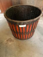 mandje bamboe zwart en bruin, Ophalen of Verzenden, 'T Olde Gre-j, Info@toldegrej.nl, Endepoelstraat 20f Didam